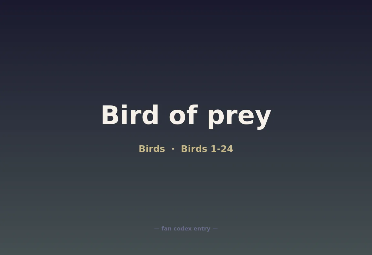 Bird of prey