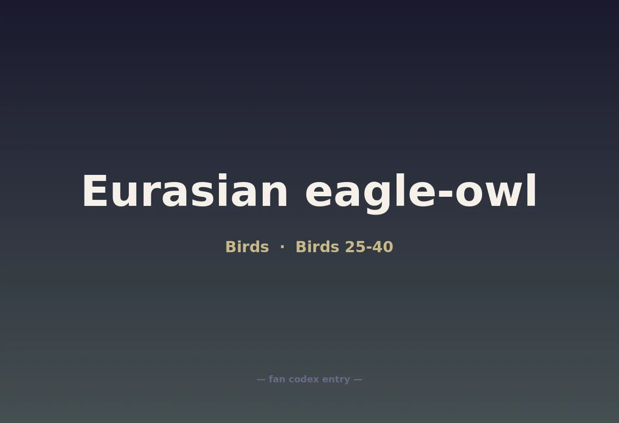 Eurasian eagle-owl