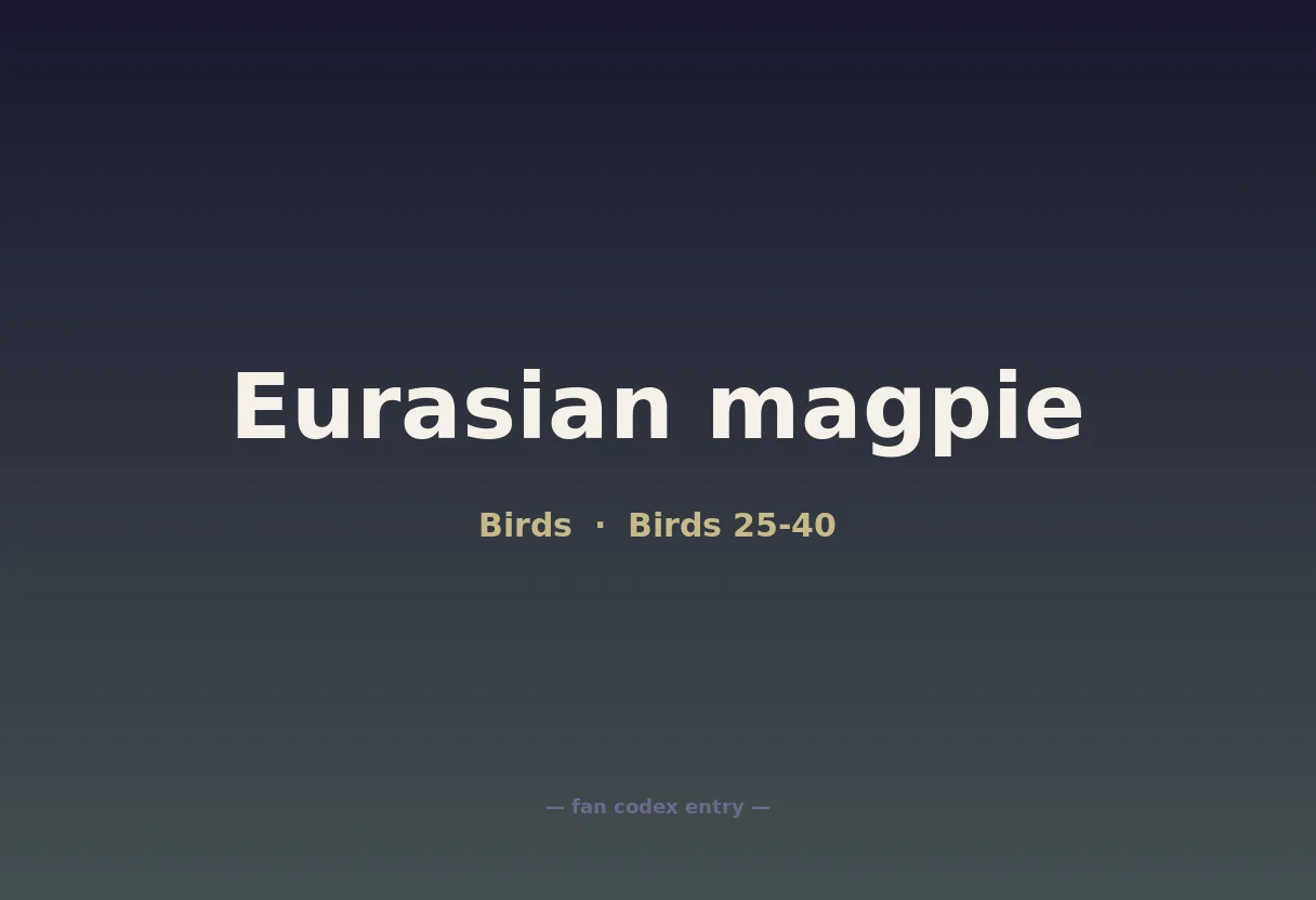 Eurasian magpie