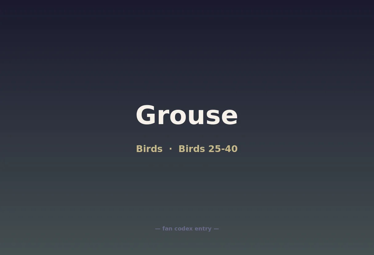 Grouse