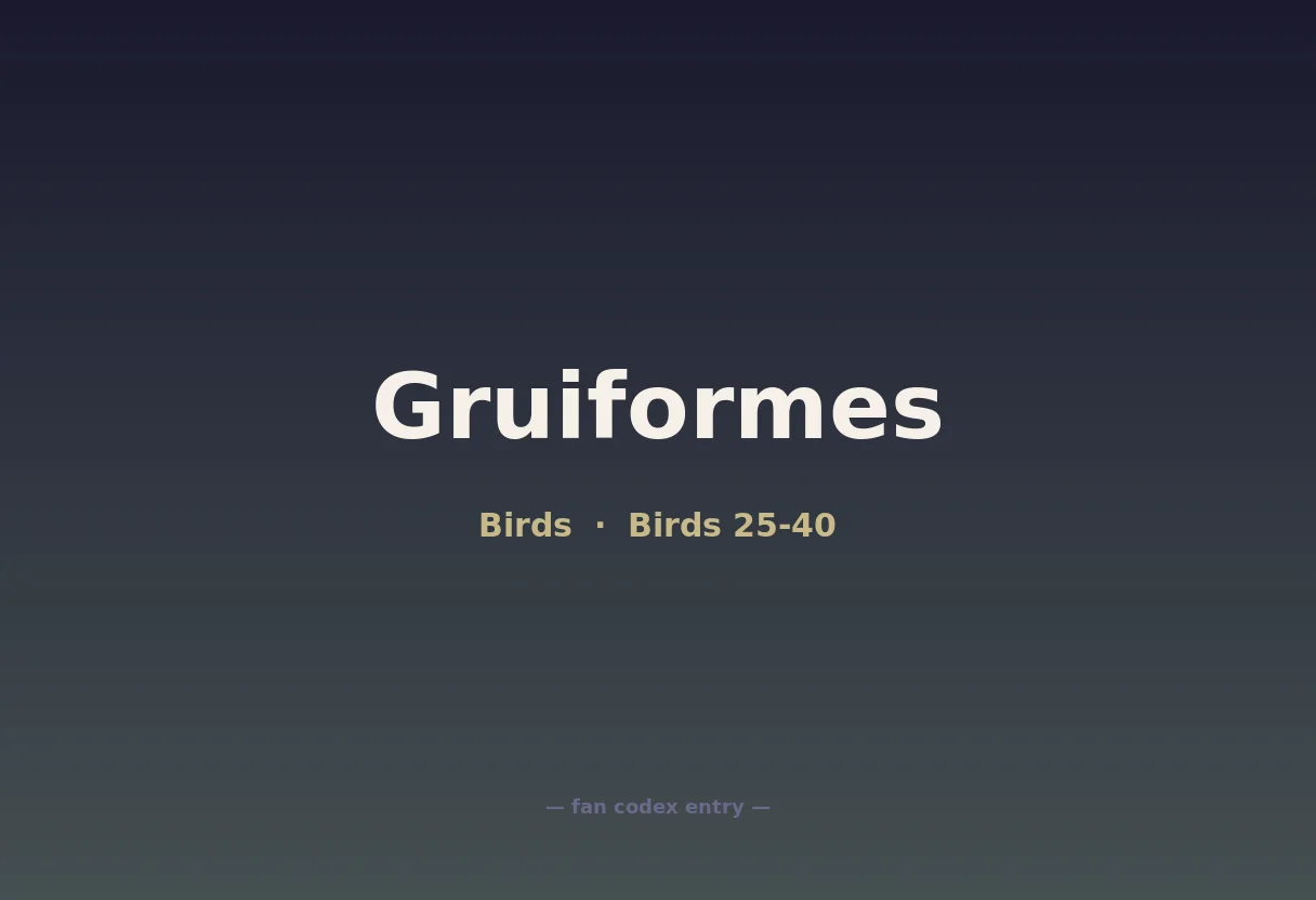 Gruiformes