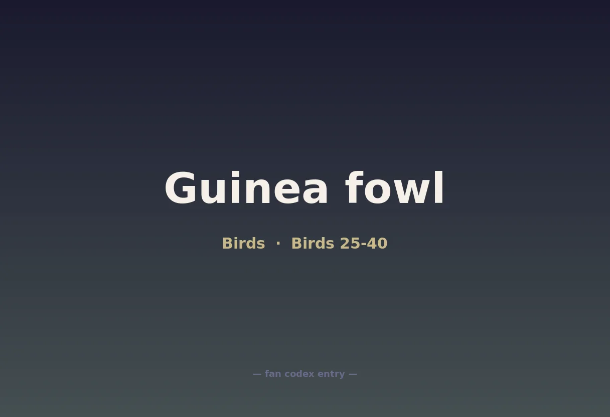 Guinea fowl
